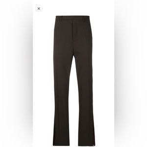 Never worn Rick Owens tecuatl Brown Silk Blend Concealed Front Trousers